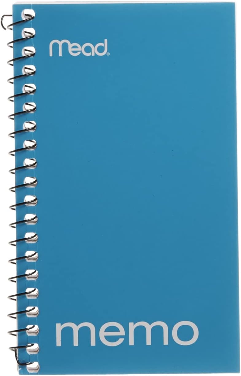 Mead Side WireBound College Ruled 3" x 5" Memo Book - Assorted colors, 60 pages-043100455349-LR-26195-3-LR eShop
