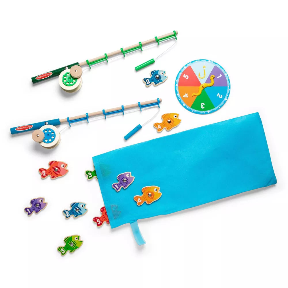 Melissa & Doug Catch & Count Wooden Fishing Game with 2 Magnetic Rods-000772051491-LR-330700-2-LR eShop