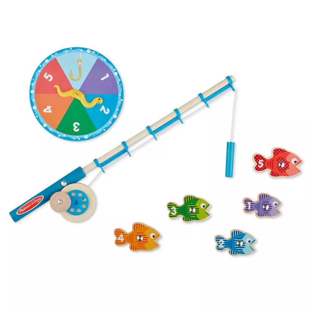 Melissa & Doug Catch & Count Wooden Fishing Game with 2 Magnetic Rods-000772051491-LR-330700-4-LR eShop