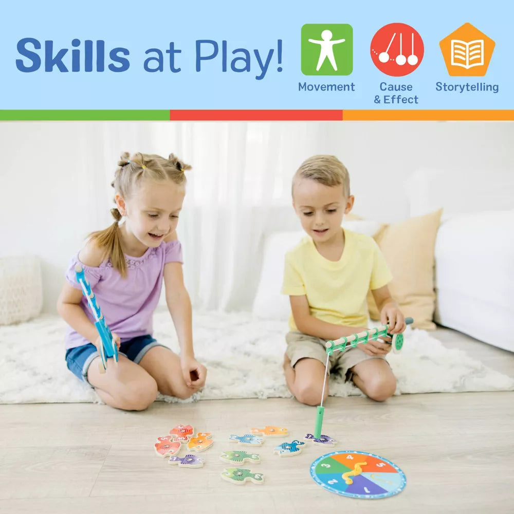 Melissa & Doug Catch & Count Wooden Fishing Game with 2 Magnetic Rods-000772051491-LR-330700-5-LR eShop