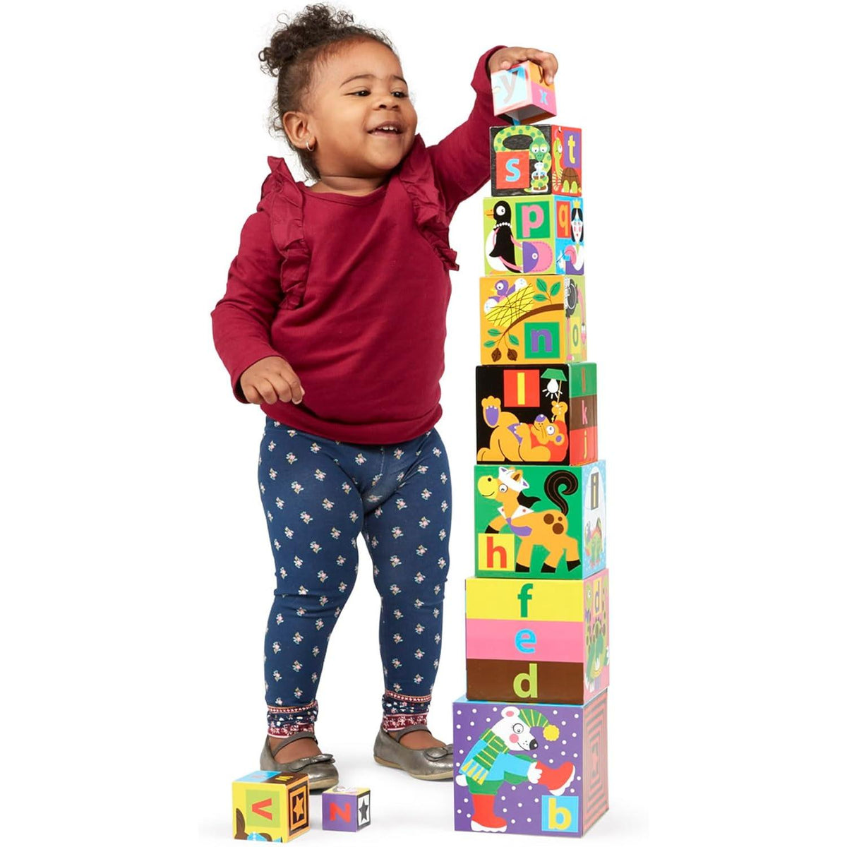 Melissa & Doug Deluxe Alphabet Nesting and Stacking Blocks, 10 count-000772027823-LR-324847-10-LR eShop