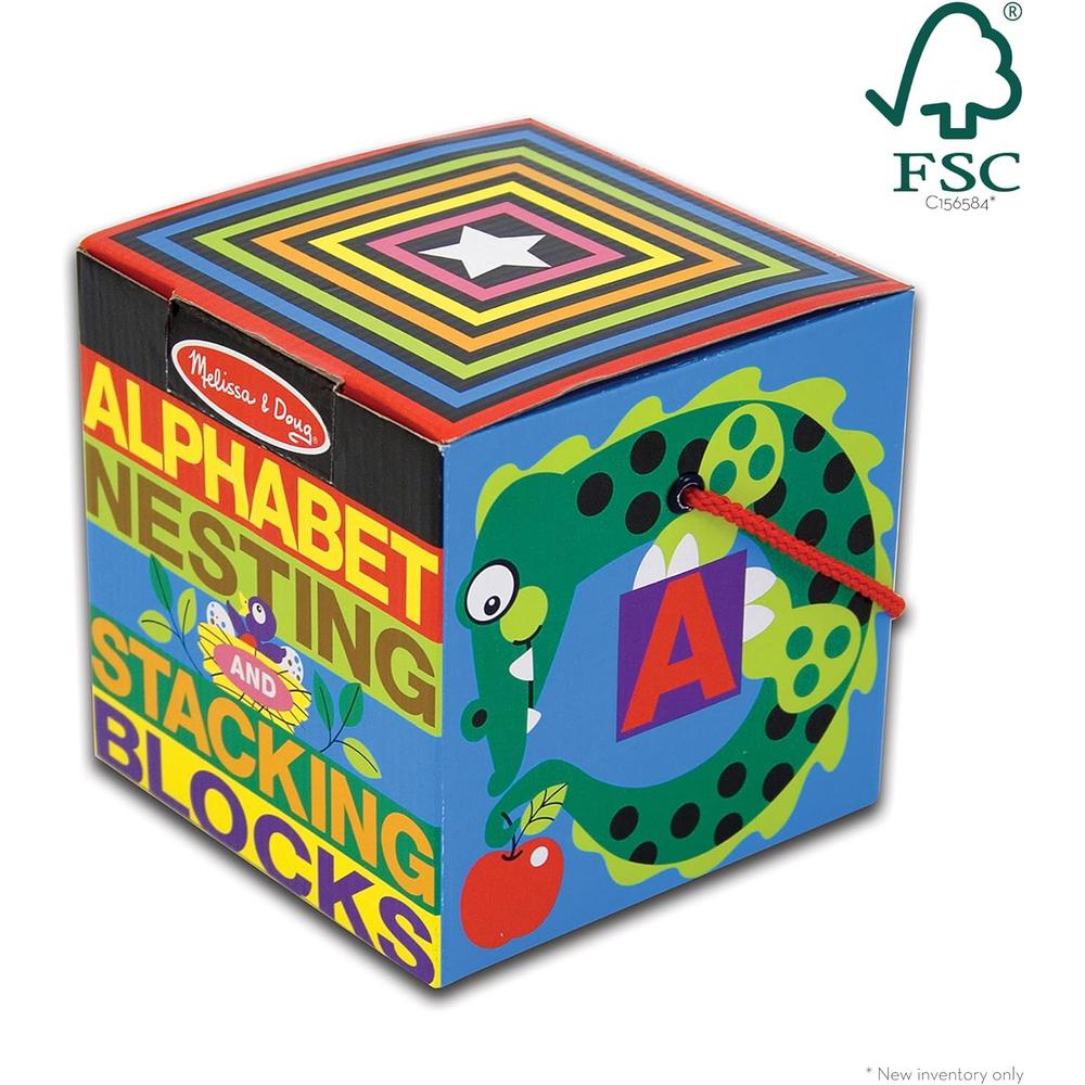 Melissa & Doug Deluxe Alphabet Nesting and Stacking Blocks, 10 count-000772027823-LR-324847-6-LR eShop