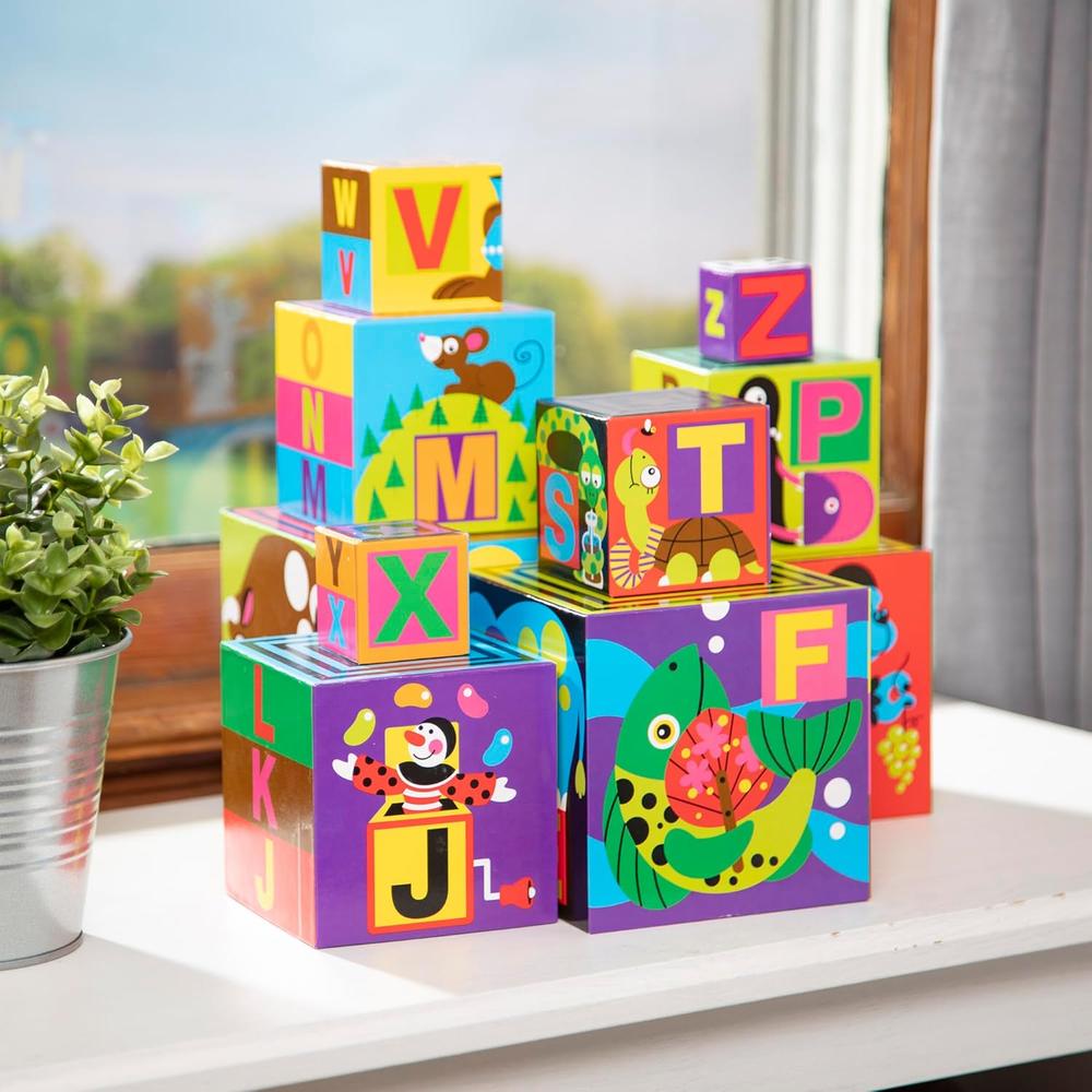 Melissa & Doug Deluxe Alphabet Nesting and Stacking Blocks, 10 count-000772027823-LR-324847-9-LR eShop