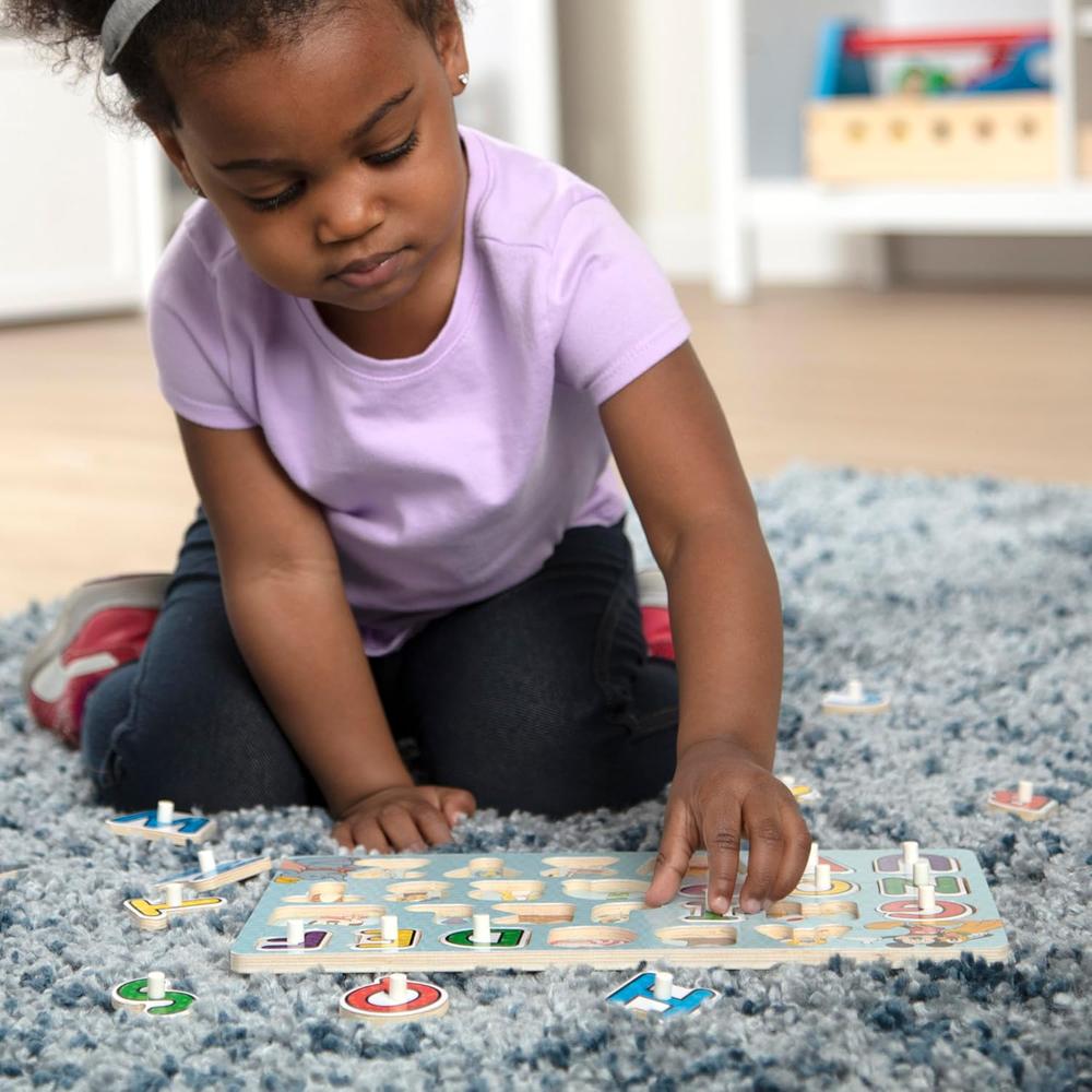 Melissa & Doug Disney Classics Alphabet Wooden Peg Puzzle, 26 pieces-000772074681-LR-316651-7-LR eShop