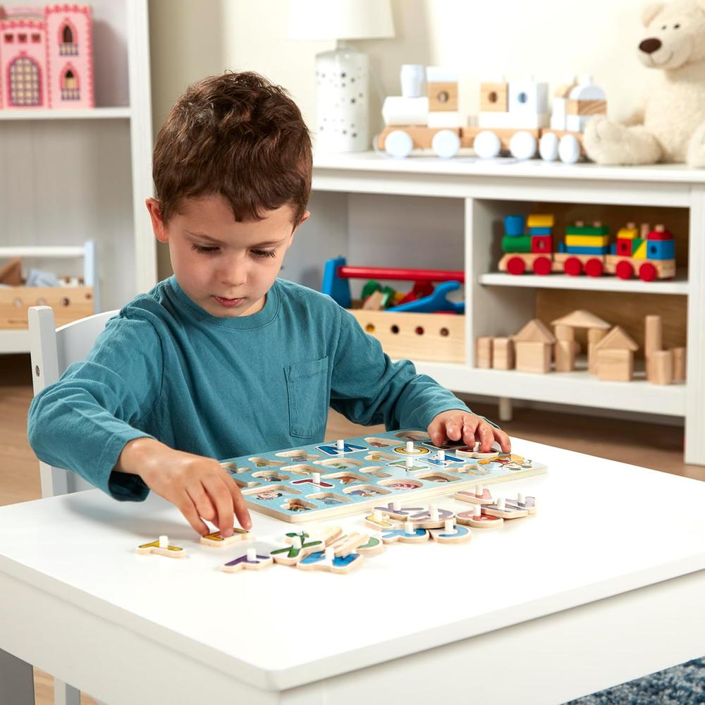 Melissa & Doug Disney Classics Alphabet Wooden Peg Puzzle, 26 pieces-000772074681-LR-316651-8-LR eShop
