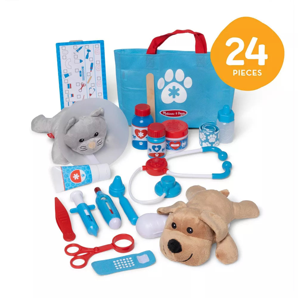 Melissa & Doug Examine and Treat Pet Vet Play Set, 24 count-000772085205-LR-330702-9-LR eShop