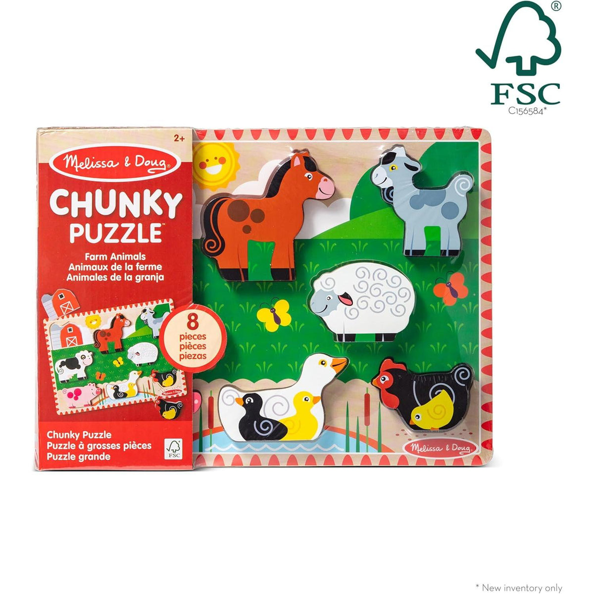 Melissa & Doug Farm Wooden Chunky Puzzle, 8 count-000772037235-LR-352743-1-LR eShop
