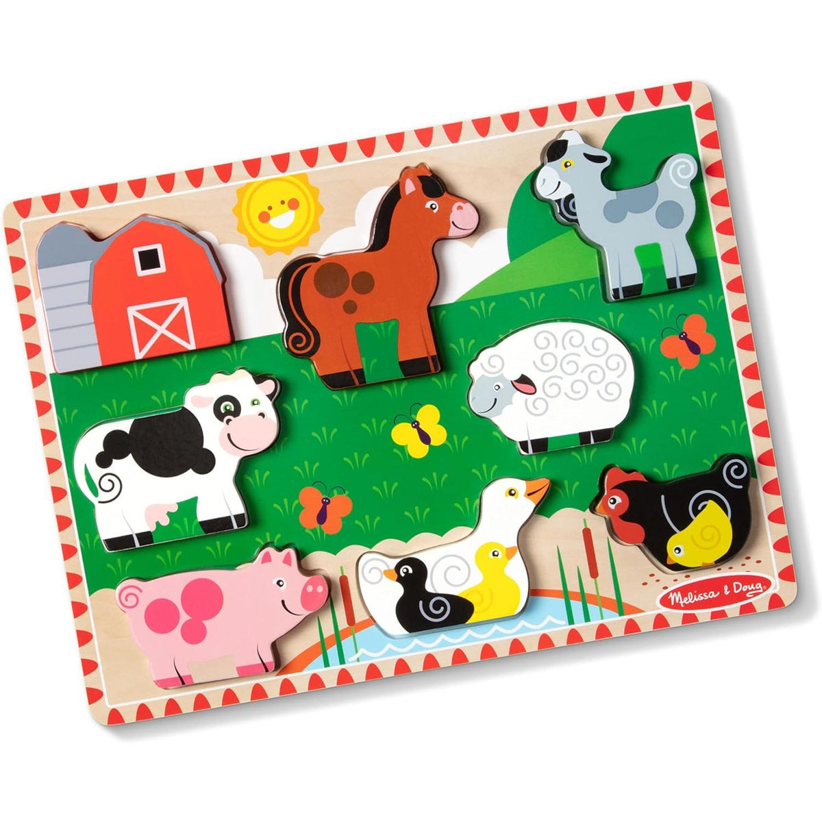 Melissa & Doug Farm Wooden Chunky Puzzle, 8 count-000772037235-LR-352743-2-LR eShop