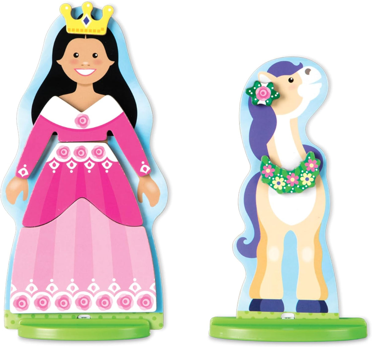 Melissa & Doug Princess & Horse Magnetic Dress-Up Wooden Play Set, 37 count-000772303217-LR-348457-7-LR eShop