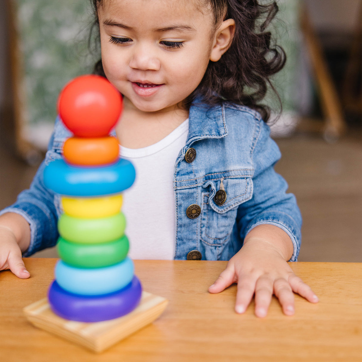 Melissa & Doug Rainbow Stacker Wooden Ring Educational Toy-000772005760-LR-330694-8-LR eShop