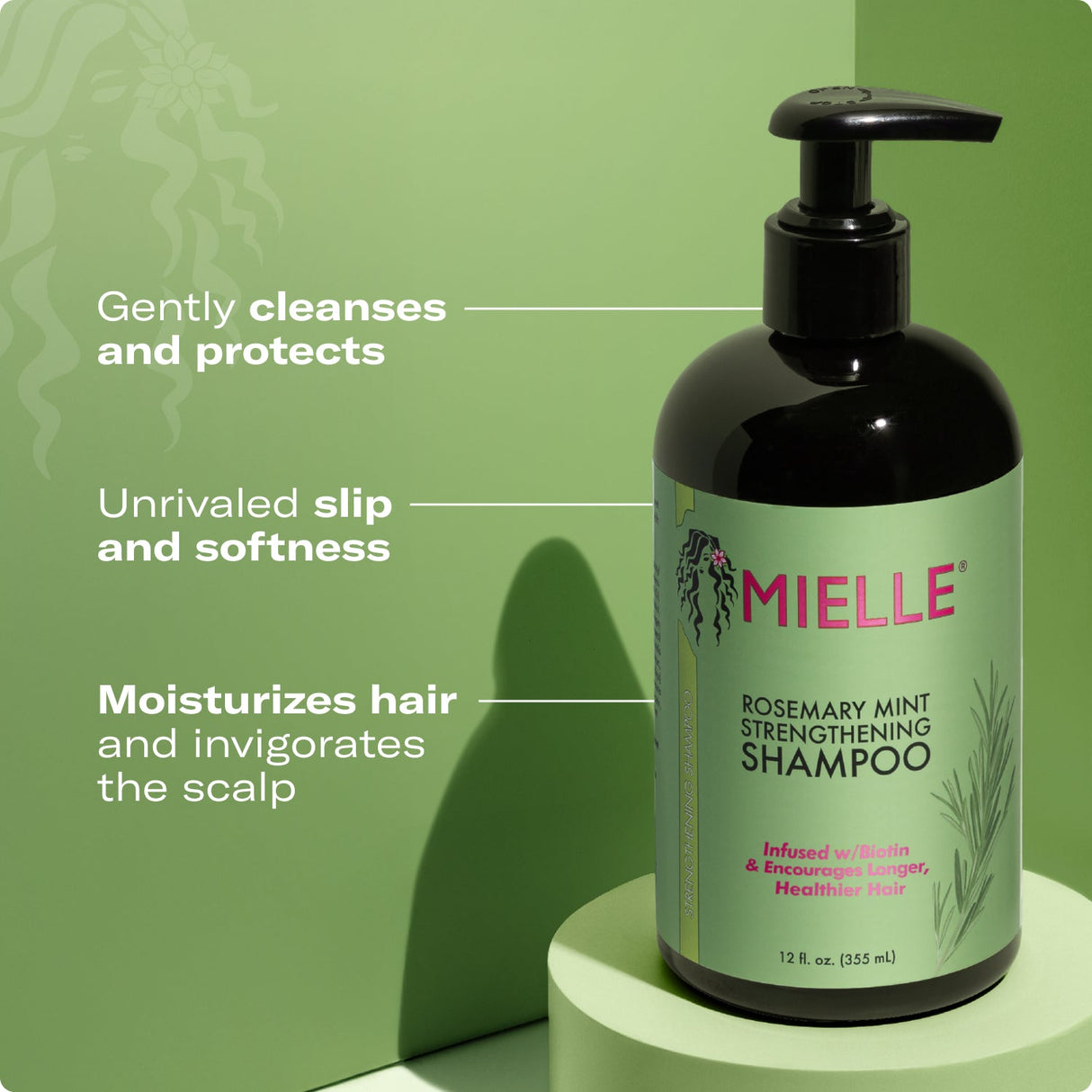 MIELLE Rosemary Mint Strengthening Shampoo, 12 oz-854102006770-LR-355186-4-LR eShop