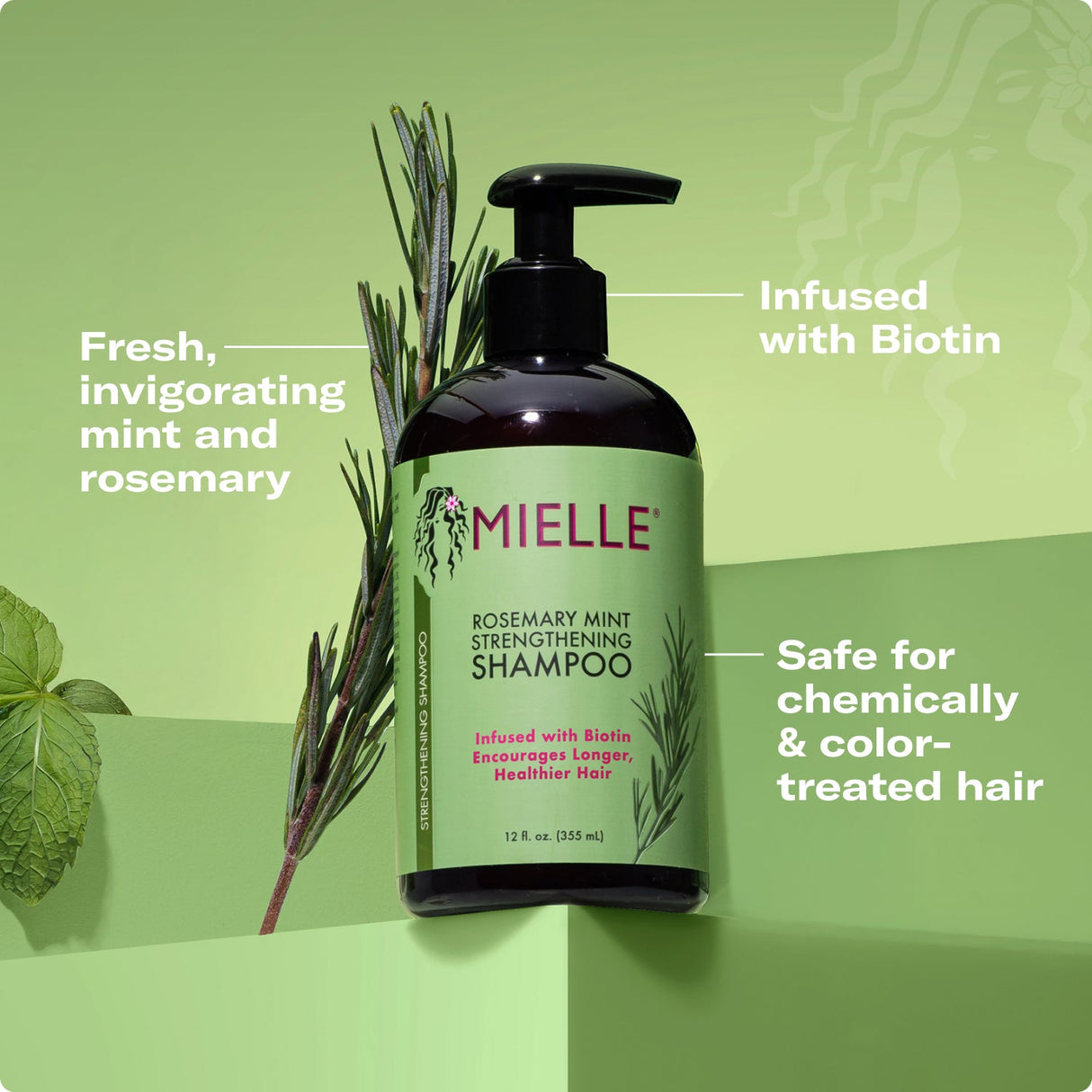 MIELLE Rosemary Mint Strengthening Shampoo, 12 oz-854102006770-LR-355186-5-LR eShop