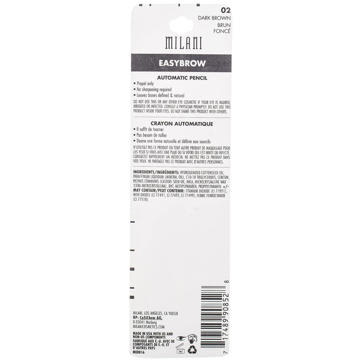 Milani Easy Brow Mechanical Pencil Dark Brown-717489908528-LR-267978-2-LR eShop