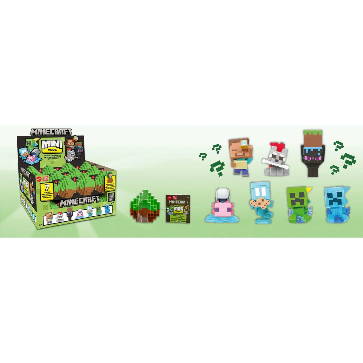 Minecraft Mini Mode Spawn Egg Action Figures, Assorted-194735238088-LR-357580-4-LR eShop