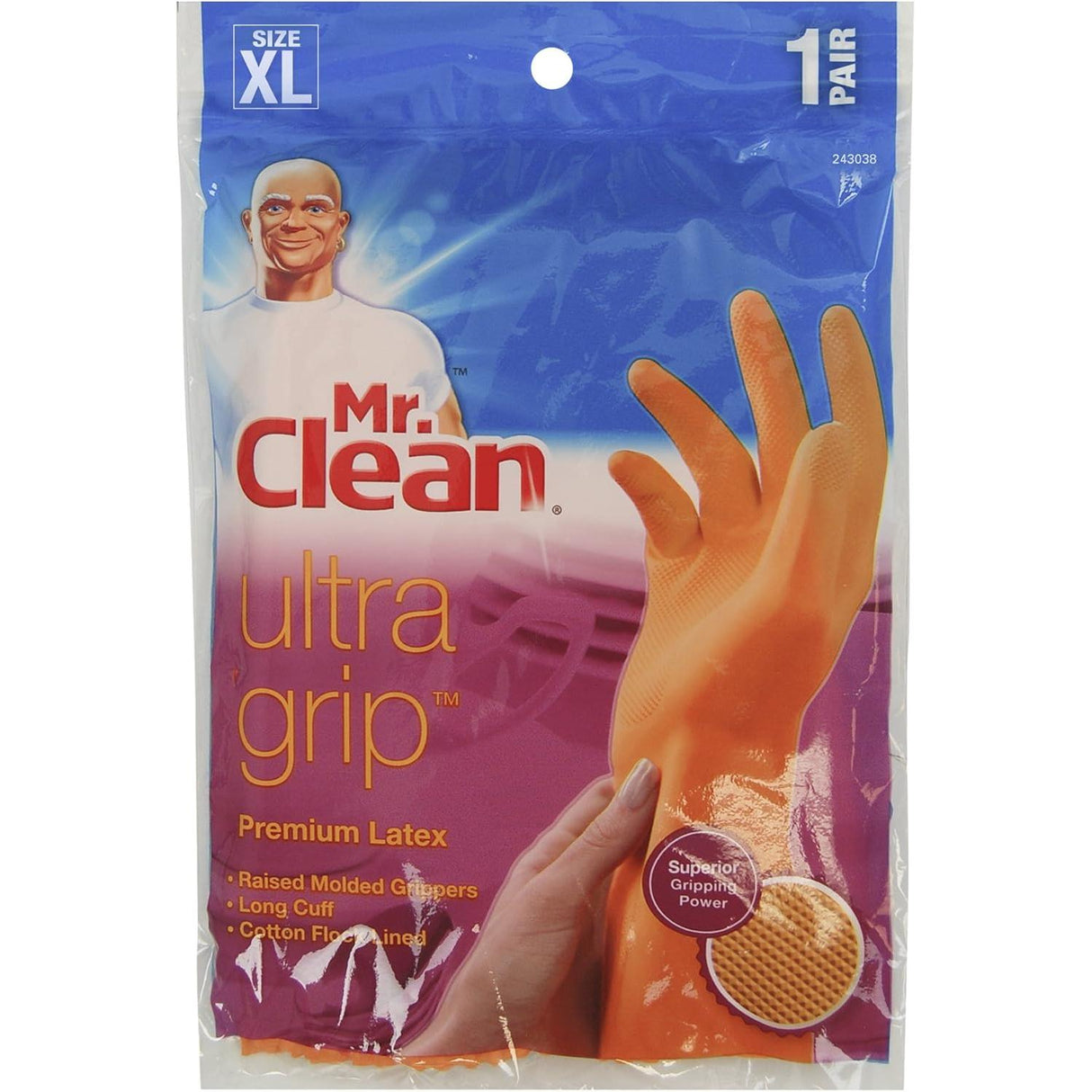 Mr. Clean Ultra Grip Extreme Non-Slip Gloves, XL-011171230387-LR-341119-1-LR eShop