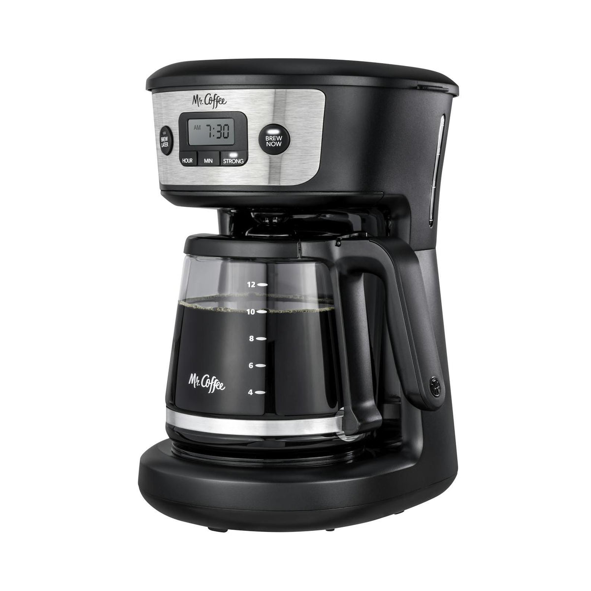 Mr. Coffee 12-Cup Programmable Coffeemaker with Strong Brew Selector- Black-053891147576-LR-344086-1-LR eShop