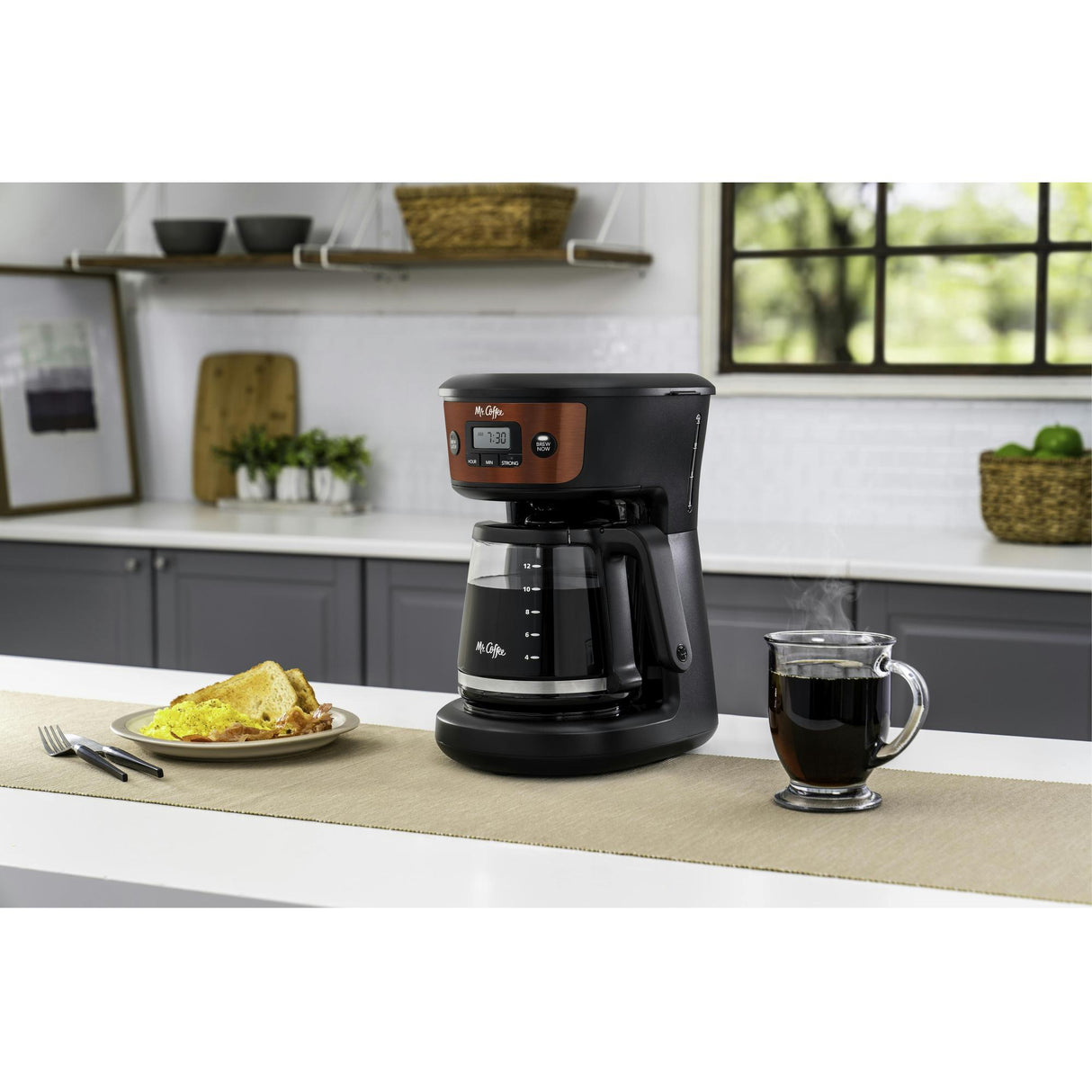Mr. Coffee 12-Cup Programmable Coffeemaker with Strong Brew Selector- Black-053891147576-LR-344086-5-LR eShop