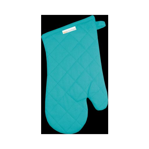 MUkitchen 100% Cotton Terry-Lined 13"x7" Oven Mitt - Aquamarine-813278023585-LR-321167-1-LR eShop