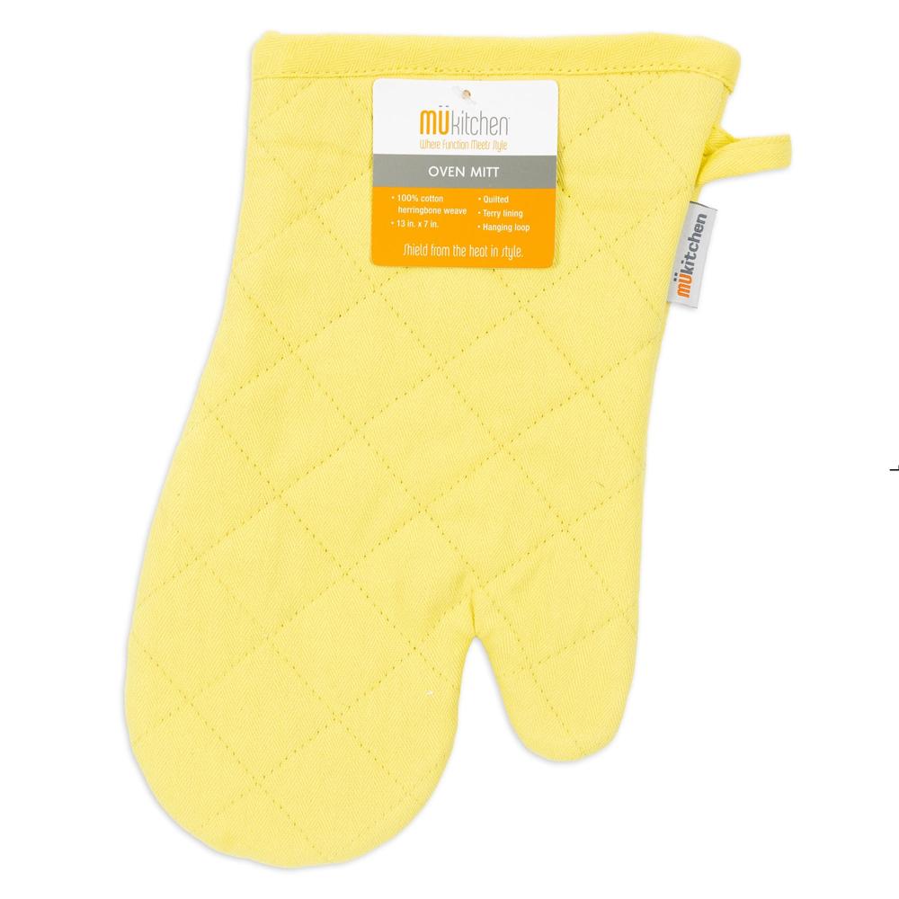 MÜkitchen 100% Cotton Terry-Lined 13"x7" Oven Mitt - Chiffon-811700013036-LR-321166-1-LR eShop