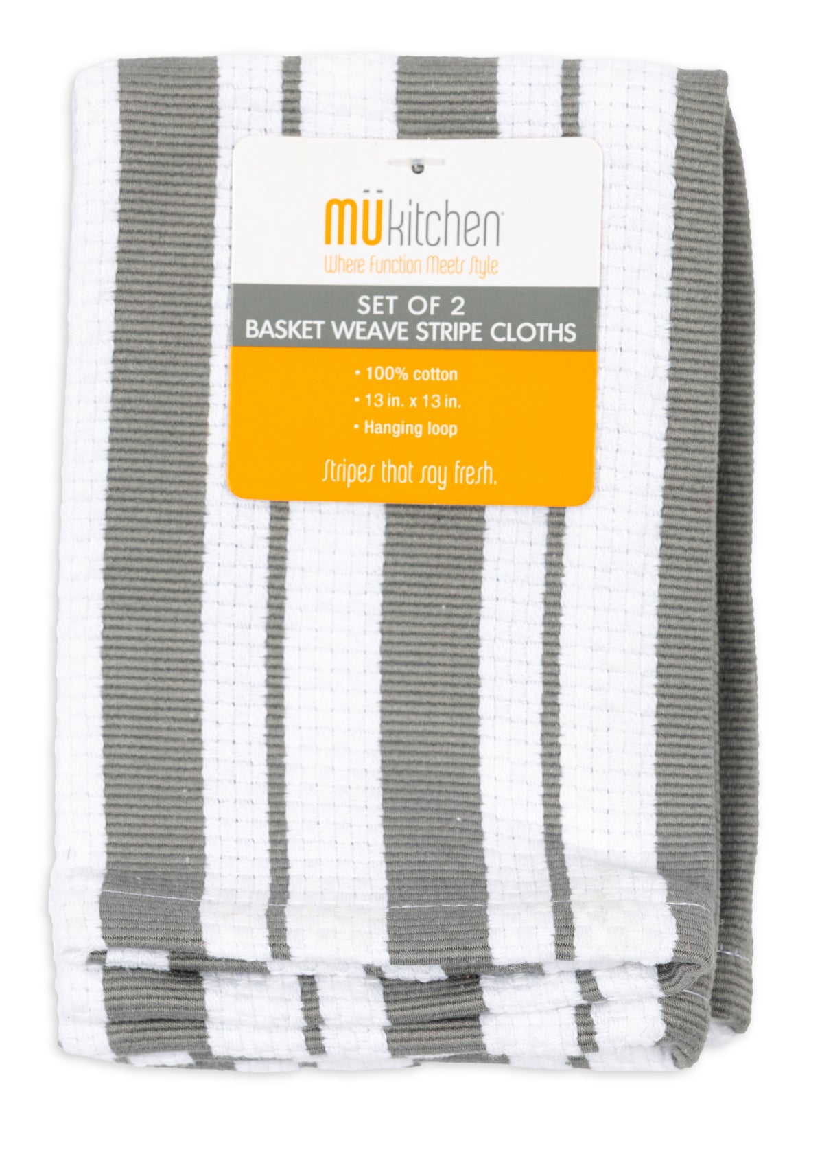 MÜkitchen Basket Weave Cloth - 13 x 13", Gray-810042573000-LR-342277-1-LR eShop