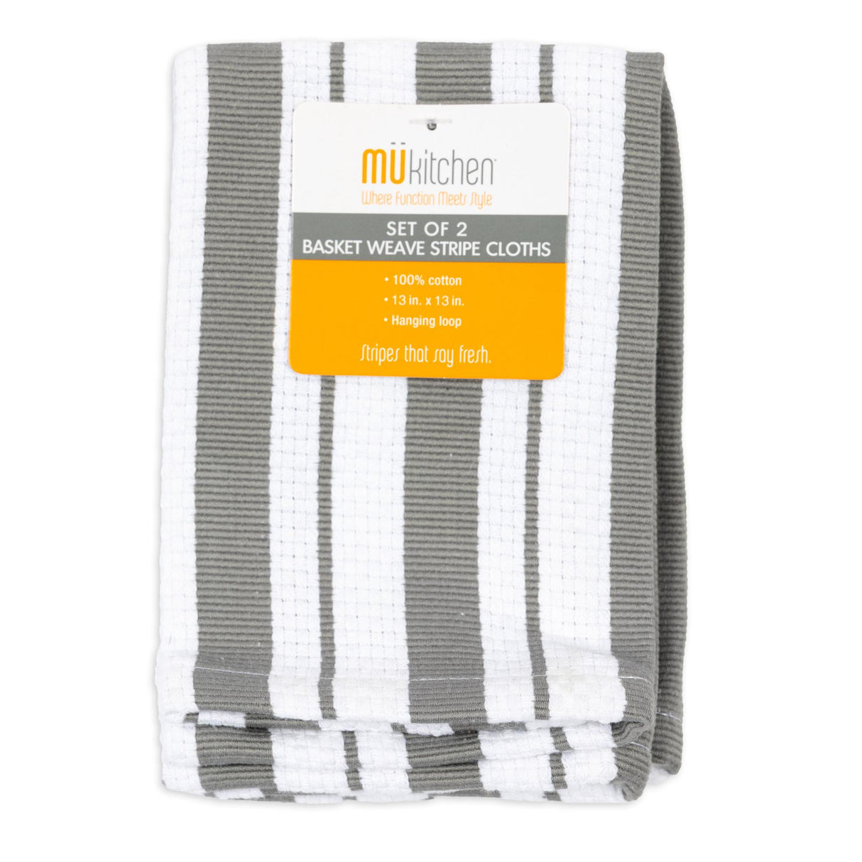 MÜkitchen Basket Weave Cloth - 13 x 13", Gray-810042573000-LR-342277-1-LR eShop