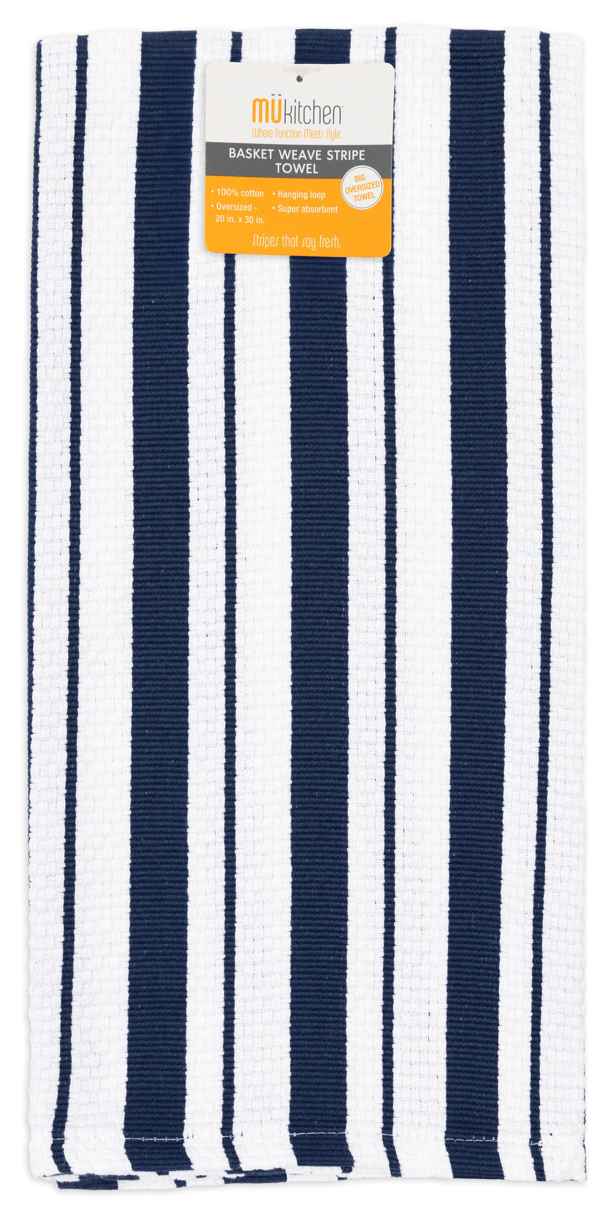 MÜkitchen Basket Weave Towel - 20 x 30", Ink-810042579019-LR-351103-1-LR eShop