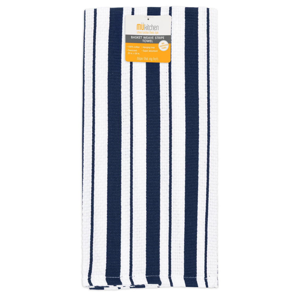 MÜkitchen Basket Weave Towel - 20 x 30", Ink-810042579019-LR-351103-1-LR eShop