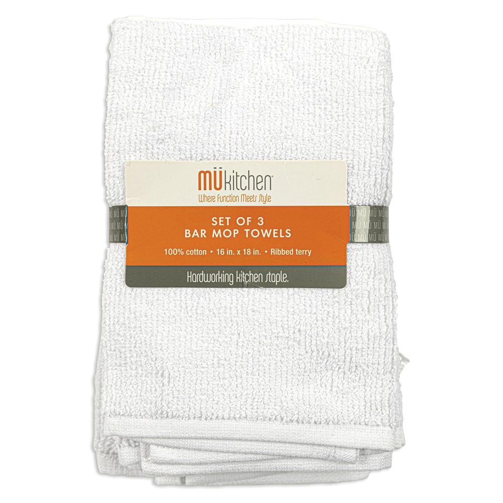MÜkitchen Cotton Bar Mop Dishtowel, Set of 3-811700015467-LR-315986-1-LR eShop