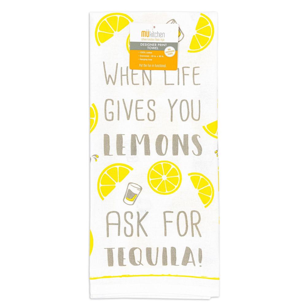 MÜkitchen Designer Print 100% Cotton Towel - Tequila, 20"x30"-813278023912-LR-315926-1-LR eShop