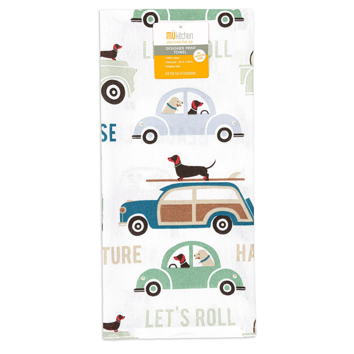 MÜkitchen Designer Print Cotton Tea Towel - Beach Bums-810042570207-LR-350811-1-LR eShop
