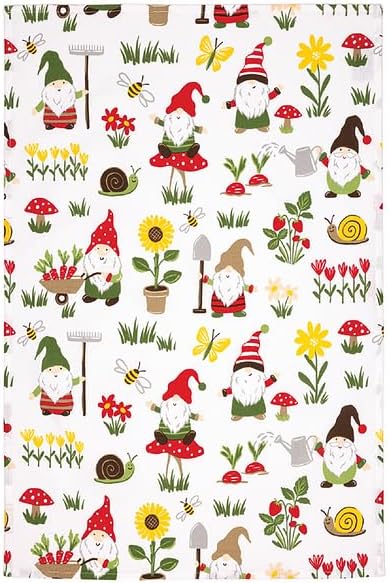 MUkitchen Designer Print Cotton Tea Towel - Gnomes-810042579071-LR-350803-1-LR eShop