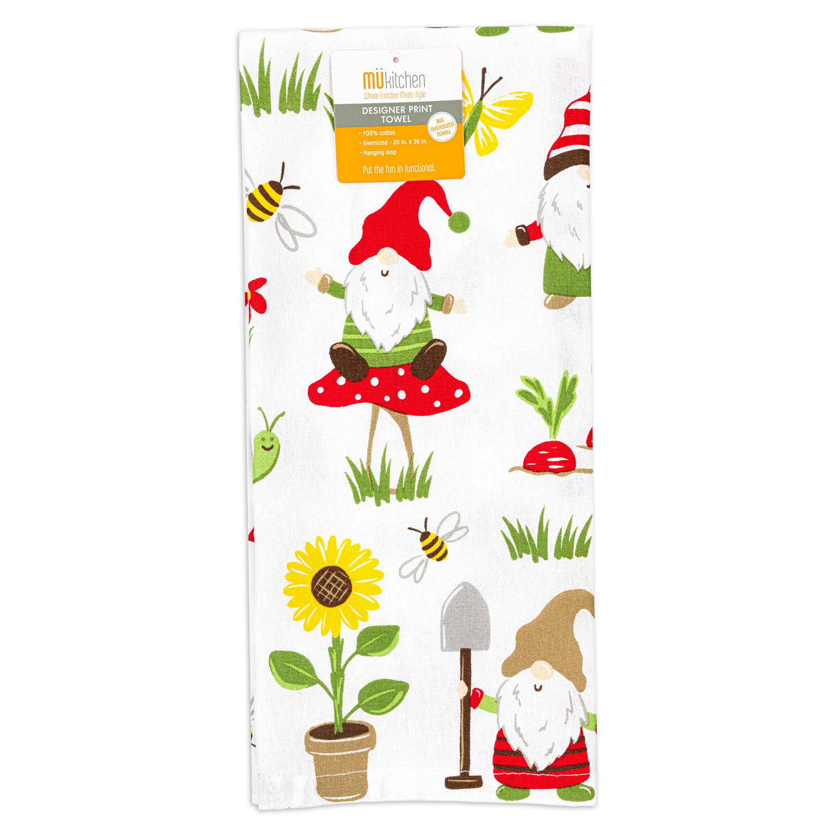 MÜkitchen Designer Print Cotton Tea Towel - Gnomes-810042579071-LR-350803-1-LR eShop