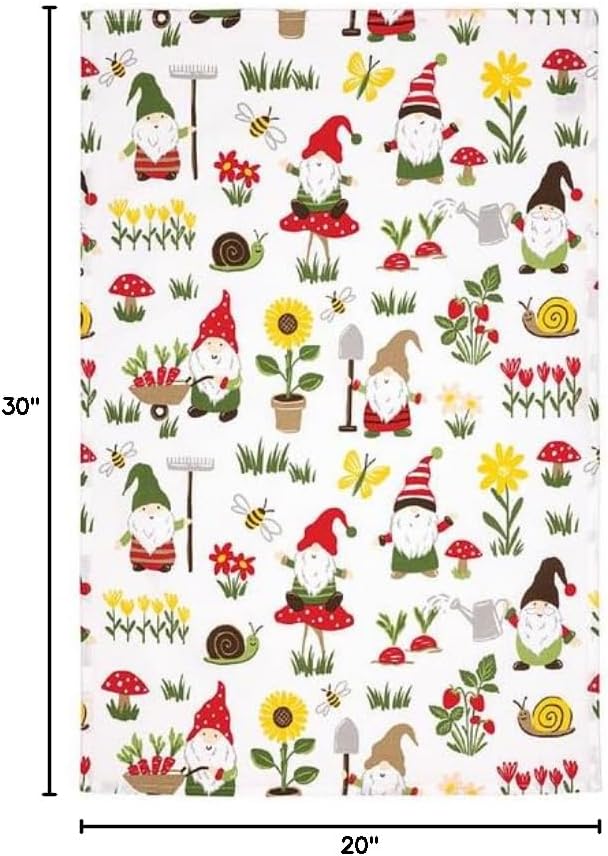 MUkitchen Designer Print Cotton Tea Towel - Gnomes-810042579071-LR-350803-2-LR eShop