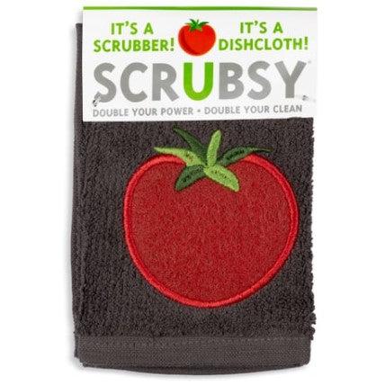 MÜkitchen Scrubsy 12"x12" 100% Cotton Dishcloth & Scrubber - Tomato-813278023080-LR-315992-1-LR eShop