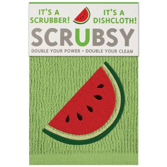 MÜkitchen Scrubsy 12"x12" 100% Cotton Dishcloth & Scrubber - Watermelon-813278023059-LR-315991-1-LR eShop