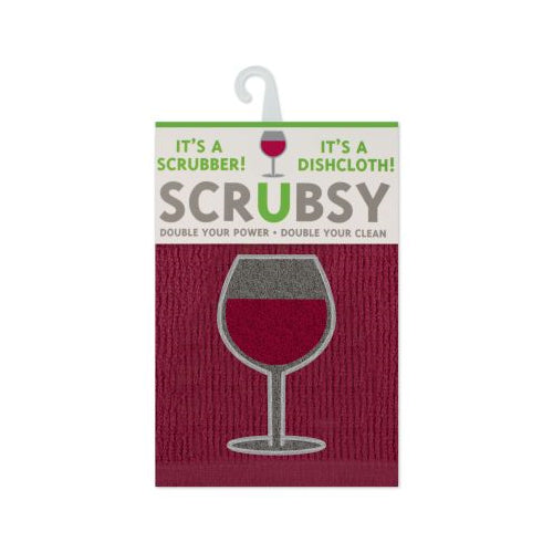 MUkitchen Scrubsy 12"x12" 100% Cotton Dishcloth & Scrubber - Wine-810042570016-LR-338387-1-LR eShop