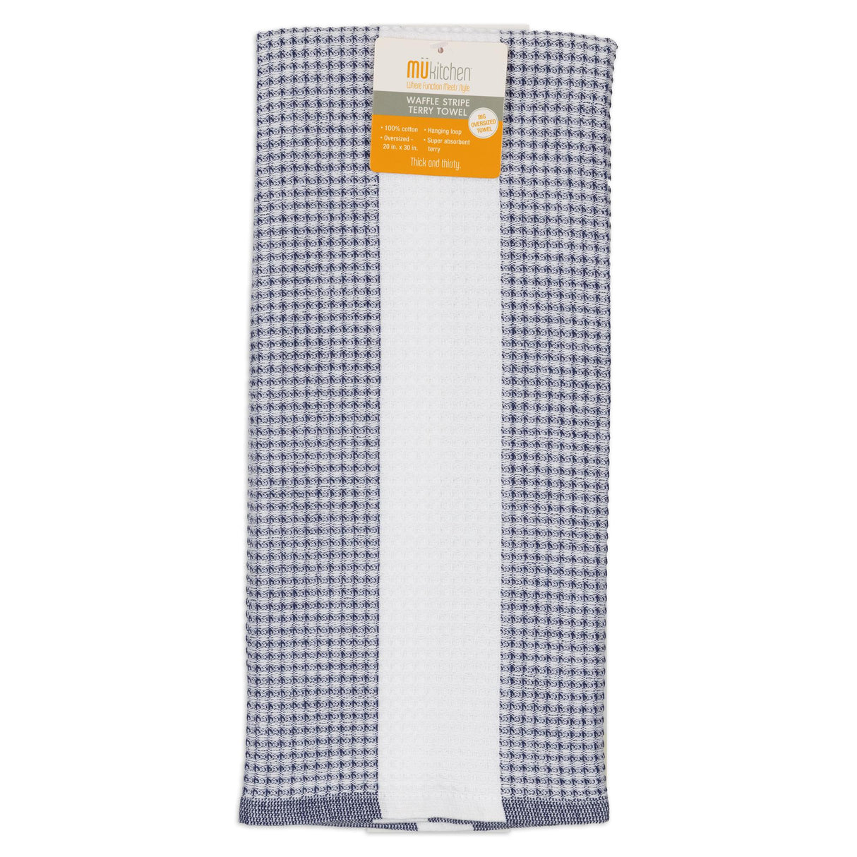 MÜkitchen Seaside Waffle Terry Towel - Ink Blue-810042579231-LR-351179-1-LR eShop