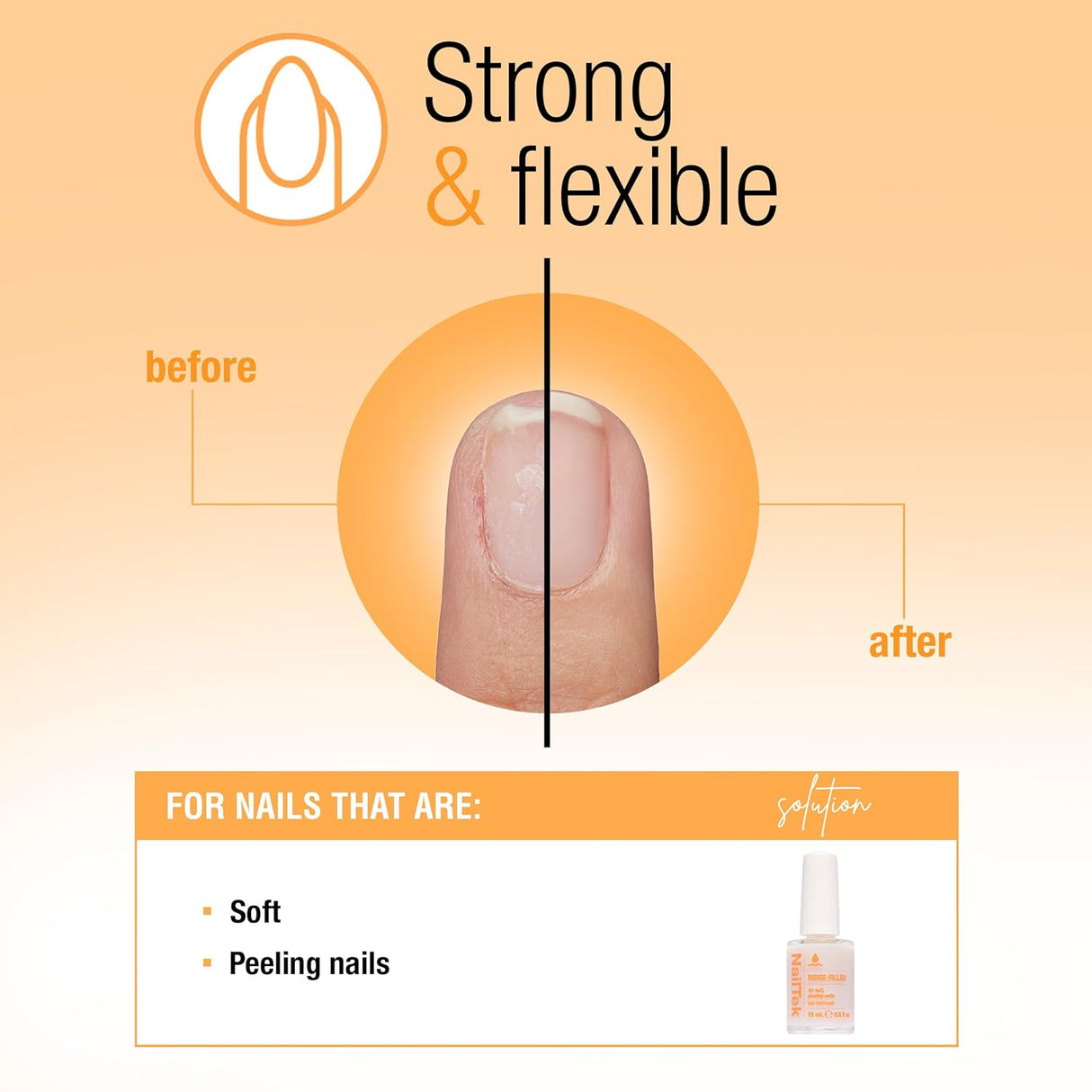 NailTek Ridge Filler Formula 2 - Clear, 0.5 oz-709967378152-LR-360582-3-LR eShop