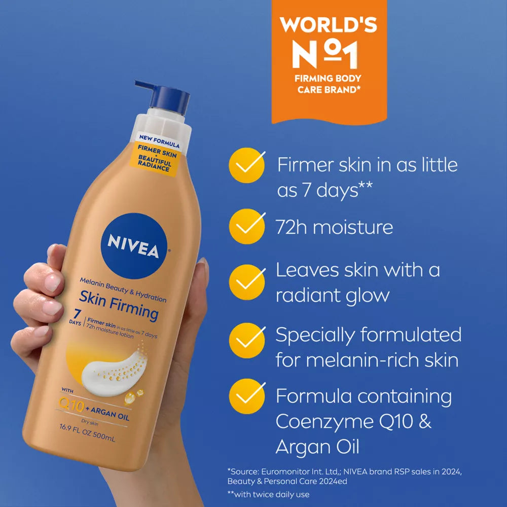 NIVEA Melanin Rich Nourishing Skin Firming Body Lotion, 16.9 oz-072140037604-LR-362717-4-LR eShop