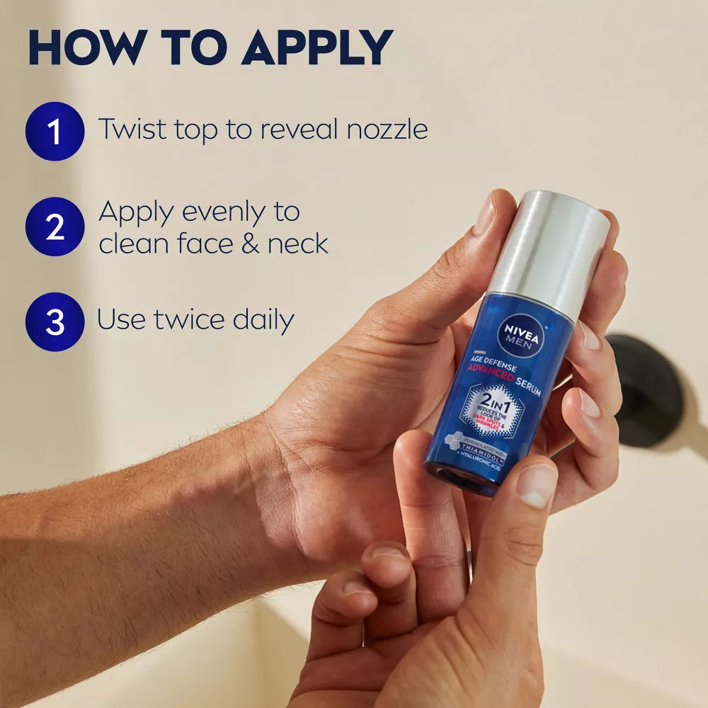 NIVEA MEN Age Defense Advanced Face Serum, 1 oz-072140040673-LR-362720-7-LR eShop