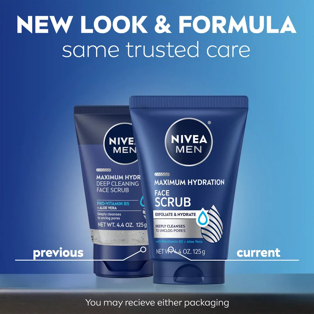 NIVEA MEN Maximum Hydration Deep Cleaning Face Scrub, 4.4 oz-072140813598-LR-362709-2-LR eShop