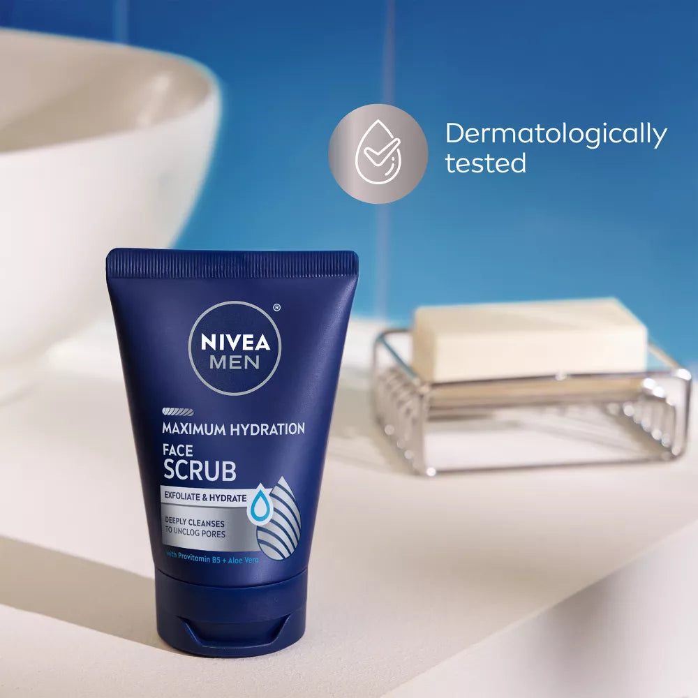 NIVEA MEN Maximum Hydration Deep Cleaning Face Scrub, 4.4 oz-072140813598-LR-362709-9-LR eShop