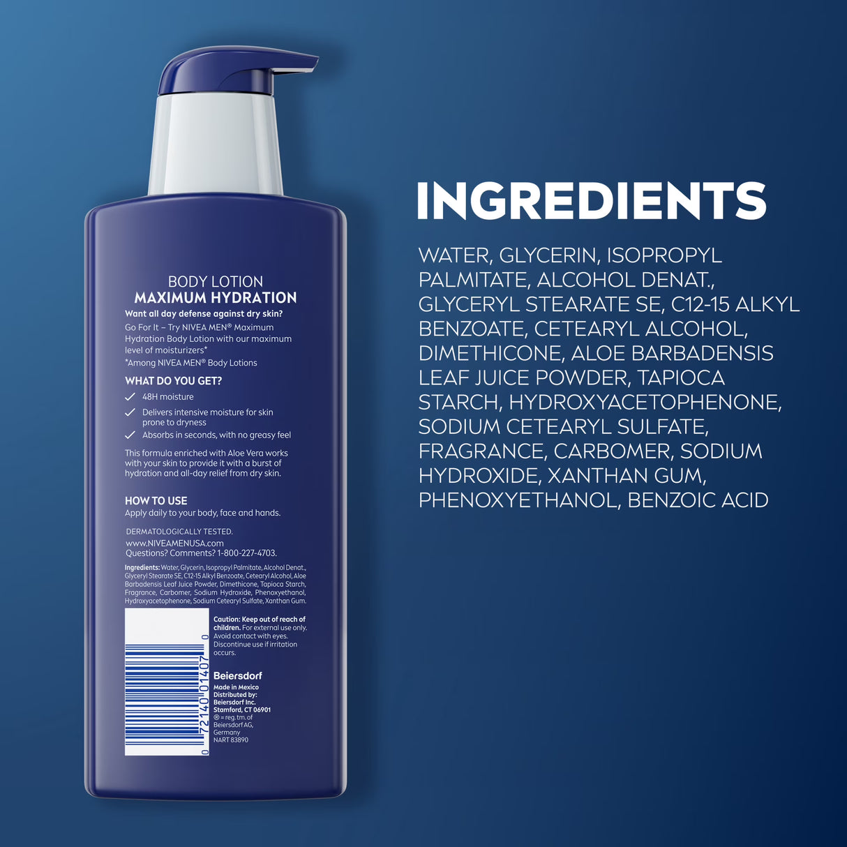 NIVEA Men Maximum Hydration Nourishing Lotion 16.9oz-072140014070-LR-362713-10-LR eShop