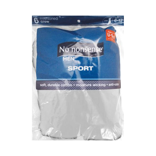 No Nonsense Men's Crew Socks - White, 6 pack-070011115826-LR-172362-1-LR eShop