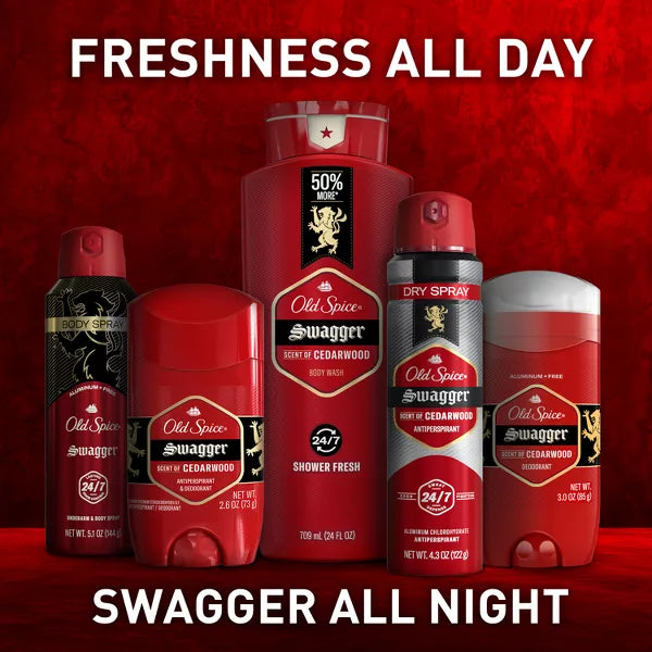 Old Spice Red Zone Swagger Invisible Solid - Cedarwood, 0.5 oz-012044016435-LR-358710-8-LR eShop