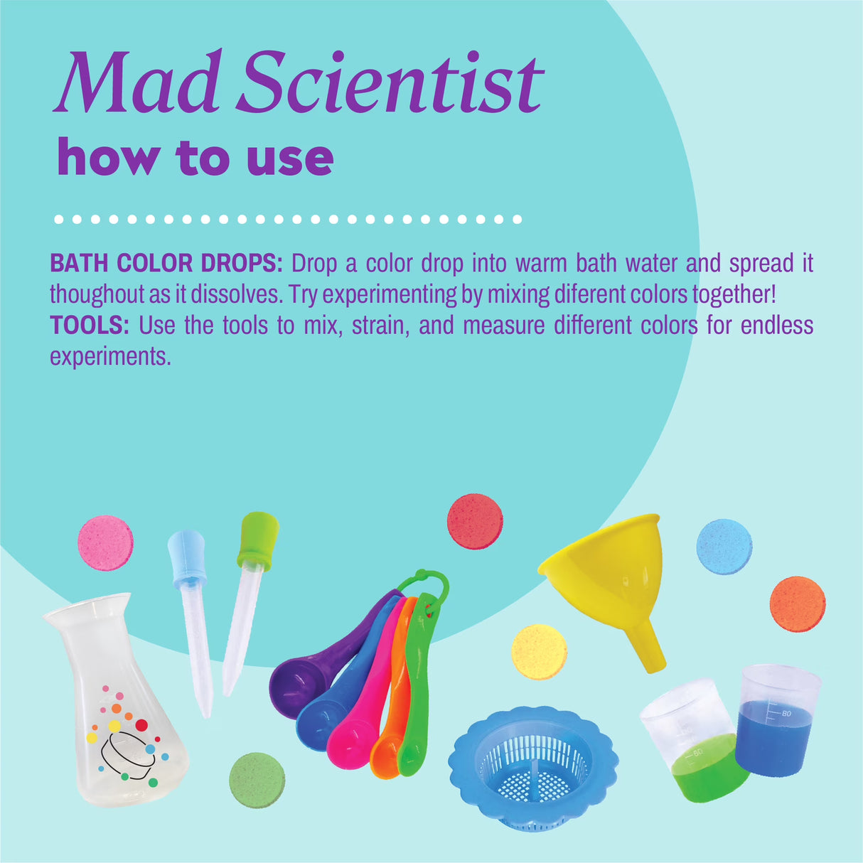 ONYX Mad Scientist Bath Play Set, 28 count-717937717399-LR-362241-4-LR eShop
