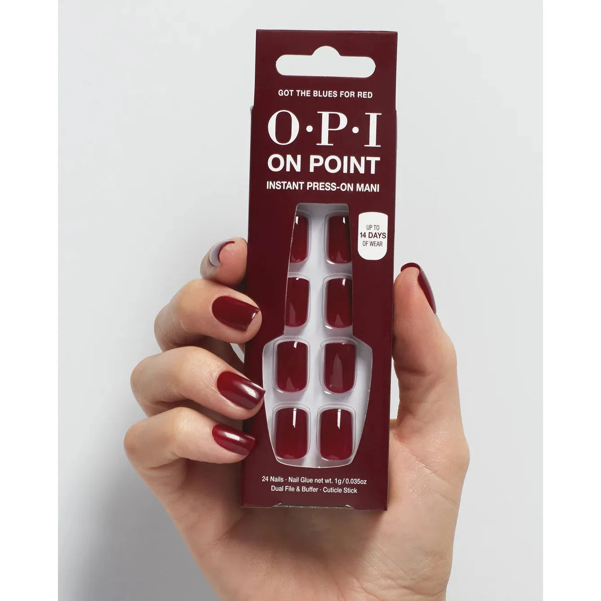 OPI On Point Instant Press-On Mani - Got The Blues For Red, 24 count-4064665105032-LR-356945-4-LR eShop