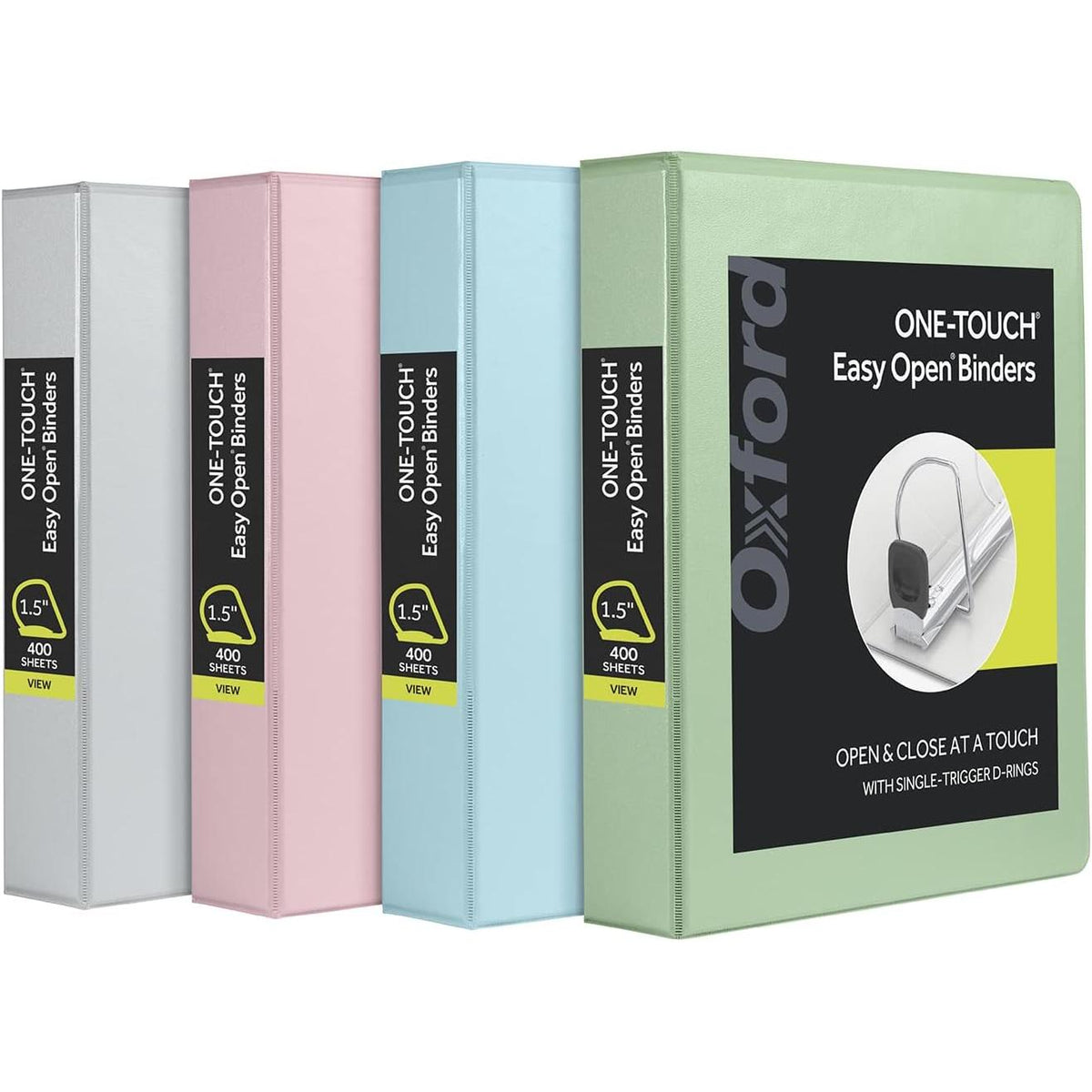 Oxford 1.5-Inch One-Touch Easy Open Binders - Assorted Natural Pastels-078787093652-LR-359283-1-LR eShop