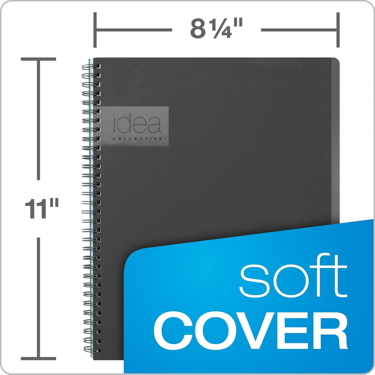 Oxford Idea Collective Action Ruled Notebook, 11" x 8.25"-025932570193-LR-325150-4-LR eShop