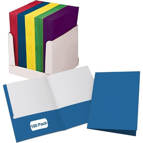 Oxford Two Pocket Portfolio Folder - Assorted Colors-078787507579-LR-98814-2-LR eShop
